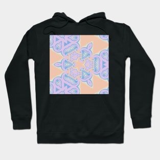 Kaleidoscope of Digital Abstract with Soft Pastel Color Palette Hoodie